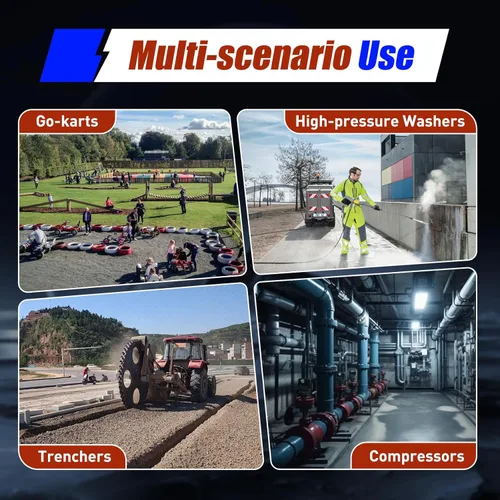 Miniatura 7 de Motor de gas de 4 tiempos 420CC 15HP Motor de gasolina OHV Motor de gasolina Recoil Pull Air Cooling 9KW 3600Rpm Go Kart Motor Single Cylinder