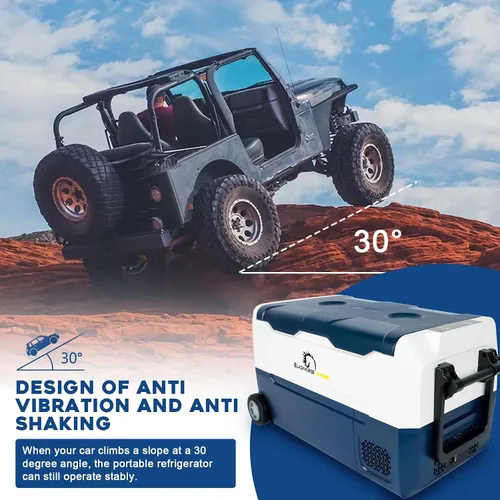 Miniatura 6 de Refrigerador de coche de 12 voltios, congelador portátil de 37 cuartos (35 litros), refrigerador de coche de zona grande, control de aplicación