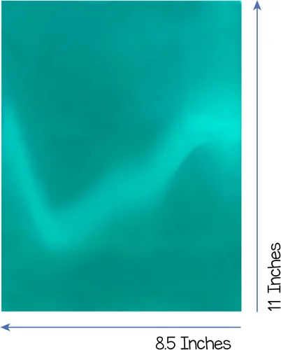 Miniatura 6 de Hygloss Metallic Foil - 40 Sheets 8 Assorted Colors Shiny - 8.5x11 Inches - Ideal Foil for Crafts - Shiny Craft Sheets