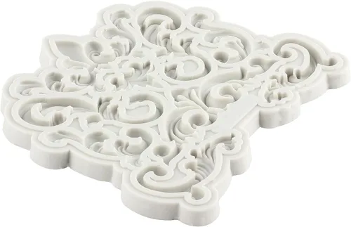 Miniatura 6 de Molde de Fondant Barroco Moldes de Silicona de Volutas de Calados de Encaje Moldes de Filigrana 3D Esculpidos para Decoración de Tartas de Azúcar