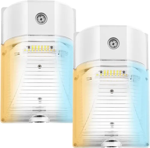 Miniatura 11 de Cinoton - Paquete de luces LED de pared, 26 W, 3000 lm, 5000 K (resistente al agua IP65), 100 – 277 Vac, 150 – 250 W MH/HPS, repuesto para Bronce