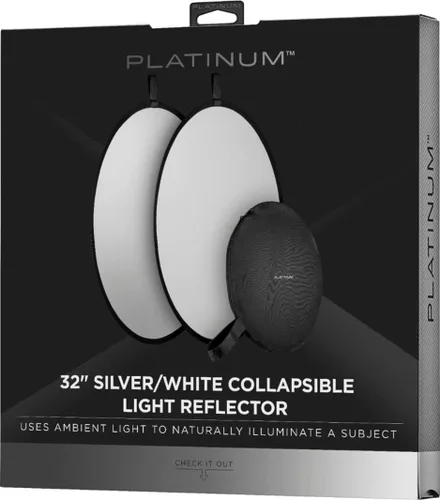 Miniatura 4 de Platinum - Reflector de luz plegable de 32" para fotografía multidisco plegable con bolsa difusor blanco para estudio e iluminación exterior