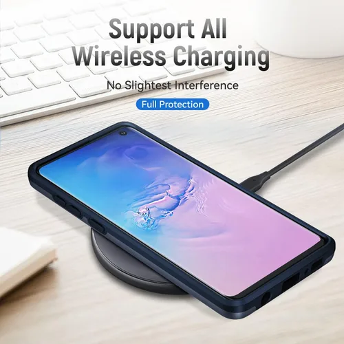 Miniatura 3 de Asuwish Funda para teléfono Samsung Galaxy S10 Plus con protector de pantalla y delgada híbrida de cuerpo completo, accesorios para celda protectora