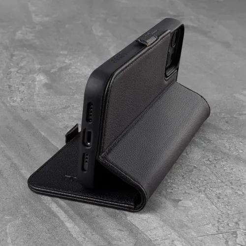 Miniatura 3 de TORRO Funda compatible con iPhone 13 Pro Max – Funda de piel premium tipo cartera con soporte y ranuras para tarjetas (negro)