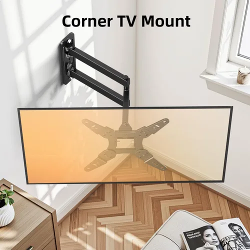 Miniatura 9 de IWORKBOARD 32+ 40 pulgadas Soporte de pared para TV de movimiento completo para televisores y monitores de 13-43", Soporte de pared giratorio