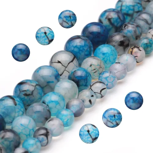 Miniatura 8 de Youngbling Cuentas de jade natural para hacer joyería, cuentas de jade verde pulido de 8 mm redondas y lisas, piedra auténtica para pulseras