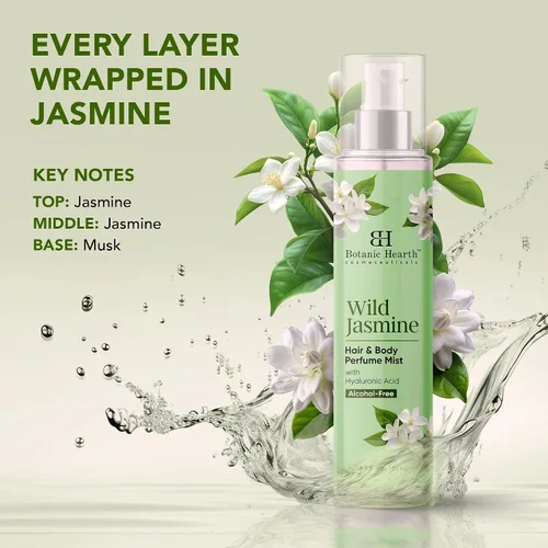 Miniatura 2 de Botanic Hearth Wild Jasmine - Perfume para el cabello para mujeres y perfume corporal en espray de 3.4 onzas líquidas, sin alcohol, hidratante