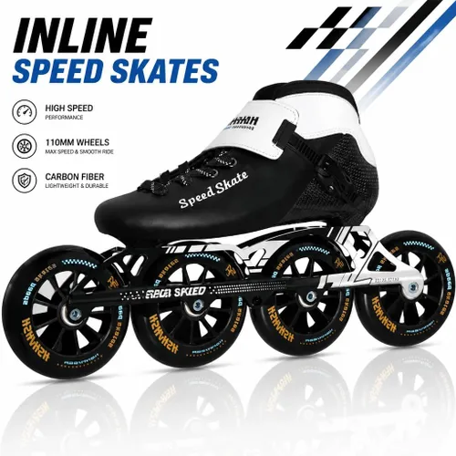 Miniatura 6 de Patines de velocidad en línea para mujeres y hombres, patines profesionales de fibra de carbono para mujeres y hombres, patines en línea de fitness