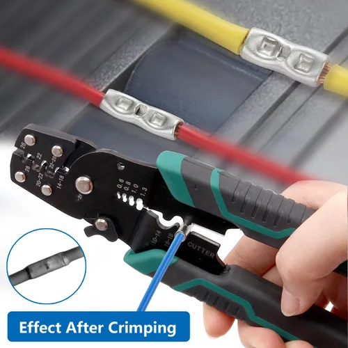 Miniatura 3 de smseace Kit de conectores a tope no aislados 4/6/8AWG de 80 piezas con tubo termorretráctil para cableado 4/6/8 calibre 4/6/8 conectores de empalme