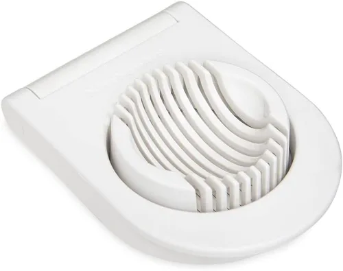 Miniatura 7 de KitchenAid Cortador de huevos clásico con alambres de acero inoxidable, 9 pulgadas, blanco