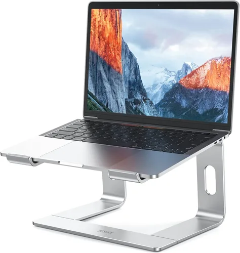 BESIGN LS03 - Soporte elevador de aluminio para laptop, ergonómico y desmontable, elevador para computadora, compatible con MacBook Air, Pro, Dell,
