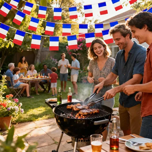 Miniatura 4 de Bandera de Francia Pequeña Mini Bandera Francesa Banner Decoraciones para Desfiles, Fiestas, Aulas, Jardines y Festivales (Francia)