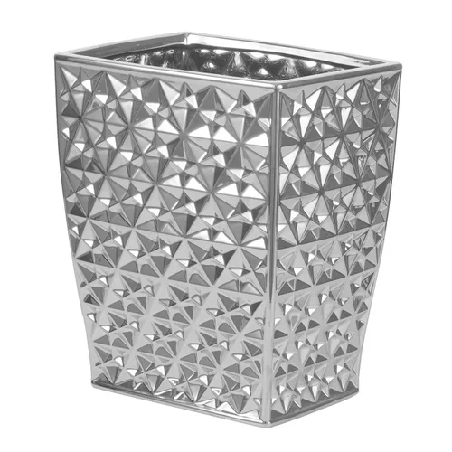 Miniatura 9 de Bote de basura cuadrado de cerámica dorado para cocina, papelera, contenedor de basura para baño, dormitorio, cocina, oficina en casa y habitación