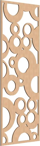 Miniatura 184 de Farwell Paneles de pared decorativos de madera con calado, 13 3/8 pulgadas de ancho x 34 3/8 pulgadas de alto x 1/4 de alto, roble rojo rojo
