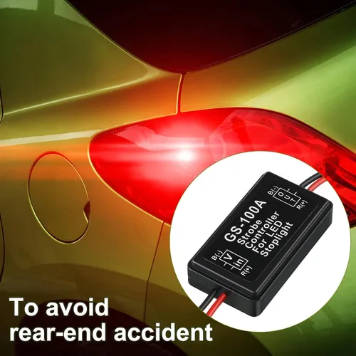 Miniatura 6 de Frienda 2 piezas de luz de freno intermitente estroboscópica luz trasera LED módulo flash estroboscópico controlador para motocicletas, coches