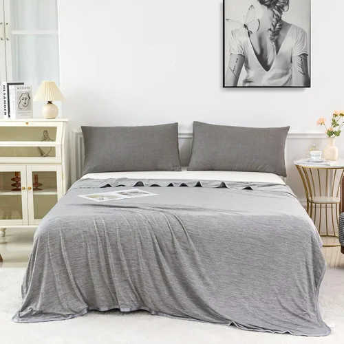 Miniatura 10 de MUKKA Manta de verano (50 x 60 pulgadas) para dormir con calor en verano, mantiene el cuerpo fresco en noches cálidas, manta para adultos, niños