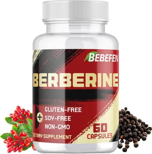 Suplemento Berberina HCL - 60 Cápsulas - Sin OMG | Sin gluten