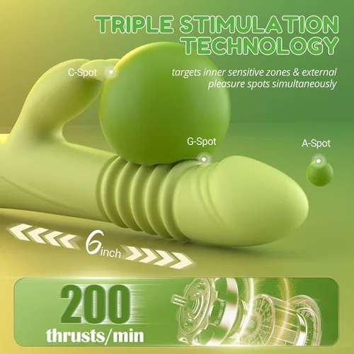 Miniatura 3 de Consoladore Vibrador de conejo de empuje - Consoladores Vibradores de empuje para mujeres, Juguetes sexuales, Juguetes sexuales para mujeres