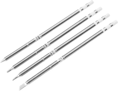 Yetaha 4 puntas de soldador, herramienta de estación de soldadura serie T12, kit de puntas de soldador para estación de soldadura Hakko FX-951