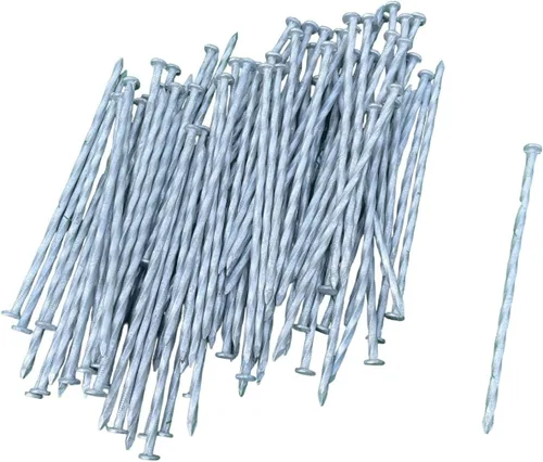 Sandbaggy Estacas de césped artificial galvanizado de 6 pulgadas, clavos de paisaje en espiral, clavos de tierra para césped sintético, césped,