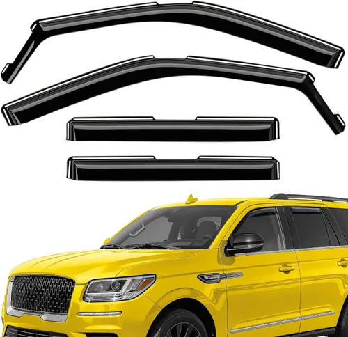 Miniatura 42 de Deflectores de ventana extra duraderos en el canal, protectores de lluvia aptos para Toyota RAV4 2019-2025, viseras solares, ventilación de viento