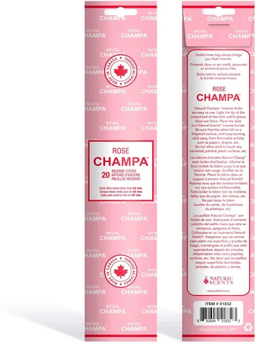 Miniatura 5 de Sándalo Champa - Varitas de incienso de 11 pulgadas, cada barra de aroma de larga duración dura más de 60 minutos. Los ingredientes puros hacen que