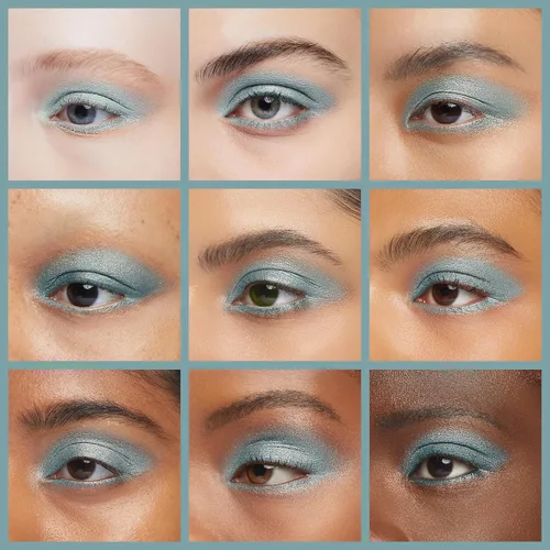 Miniatura 3 de Pure Ziva Sombra de Ojos Vegana en Polvo Compacto Solo de Color Azul Agua, Verde Menta y Turquesa; Libre de Talco, Parabenos y Crueldad Aqua