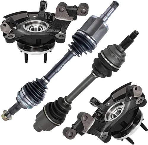 Miniatura 72 de Detroit Axle - Kit de nudillos traseros izquierdo FWD para Hyundai Santa Fe 2007-2009 Veracruz 2007-2012, reemplazo del conjunto de cojinete
