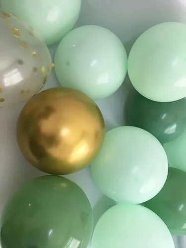 Miniatura 2 de Globos dorados verde salvia mate – Globos verde oliva menta claro para bodas, baby shower, suministros de fiesta de cumpleaños, paquete de 60 Verde