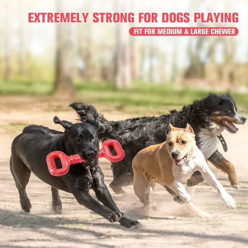 Miniatura 6 de Feeko Juguetes para Perros para Masticadores Agresivos de Raza Grande, Juguetes para Perros de 15 Pulgadas Interactivos de Larga Duración con Diseño