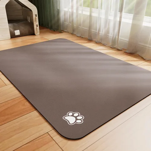 Miniatura 23 de HotLive Tapete de Comida para Perros - Tapete Absorbente para Gatos para Comida y Agua, Tapete para Tazón de Alimentación de Mascotas Sin Manchas