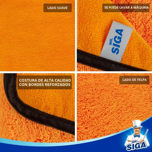 Miniatura 3 de MR.SIGA Toallas profesionales de microfibra premium para coches, toallas de lavado y detalles de coche de doble cara, Oro, 15.7 x 23.6 pulgadas
