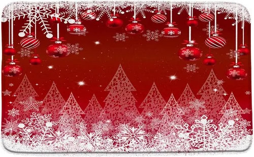 Miniatura 16 de GCTNBJL Juego de 3 alfombrillas de baño de Feliz Navidad, muñeco de nieve, copo de nieve, ramas, árbol, corazón, invierno, vacaciones, rústico