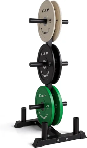 Miniatura 7 de CAP Juego de pesas olímpicas de 2 pulgadas 100-370 libras Varios colores Estante de almacenamiento opcional
