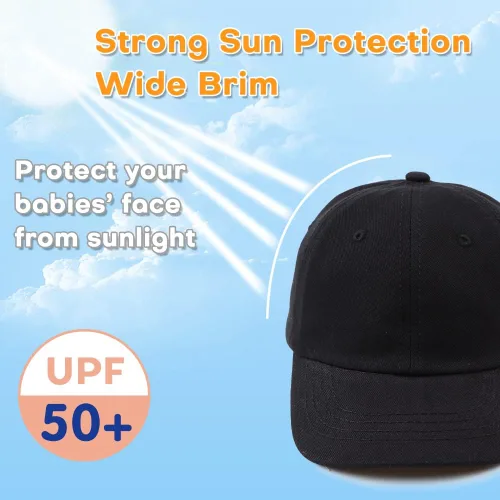 Miniatura 90 de Peecabe Gorra de béisbol para niños pequeños, unisex, de algodón, ajustable, para bebés, niños, gorra de béisbol para niñas de 1 a 5 años