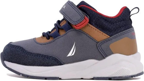 Miniatura 2 de Nautica Kids Sneakers with Adjustable Strap and Bungee Straps Comfortable Casual Shoes for Boys and Girls (ToddlerLittle Kid)