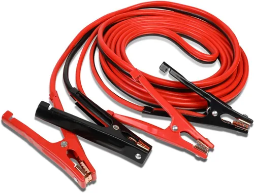 Auto Dynasty Heavy Duty 25 pies 4 Gauge Booster Cable Power Jumper 500 AMP batería de emergencia arranque coche/motocicleta