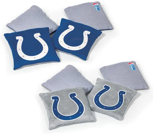 Miniatura 32 de Wild Sports - Bolsas de frijoles de doble cara de fútbol americano profesional de la NFL, 8 unidades, bolsas de lanzamiento de primera calidad