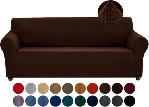 Miniatura 58 de Joccun Funda Elástica para Silla Sofá, Funda de Sofá de 1 Pieza Tela Jacquard de Spandex con Parte Inferior Elástica, Protector de Muebles Lavable