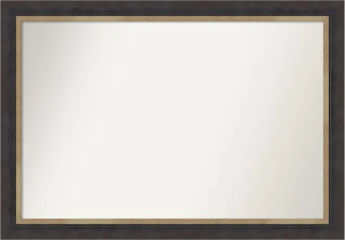 Miniatura 408 de Amanti Art Espejo personalizado, espejo de baño negro Astor, espejo de pared o espejo de tocador de baño sobre el fregadero (25 x 25 pulgadas)