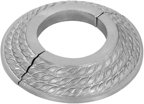 Miniatura 63 de Renovators Supply Manufacturing Placa de escudo de 3,13 pulgadas OD Escutcheon 1/2 en IPS Acabado de cobre antiguo Brida de radiador de aluminio
