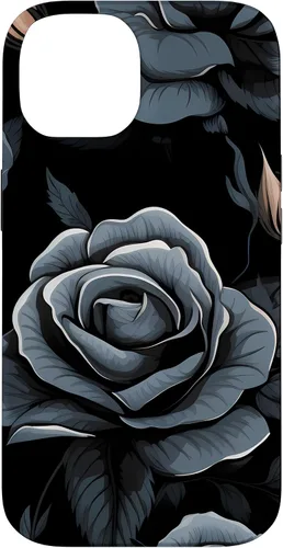 Miniatura 4 de Black Rose Floral Flower Case for iPhone 16