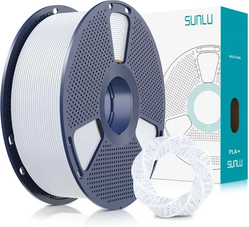 Miniatura 13 de SUNLU - Filamento PLA Plus para impresora 3D, 1.75 mm, bobina de 1 kg (2.2 lb), enrollado de forma ordenada, precisión dimensional ±0.02 mm