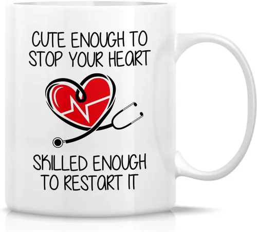 Miniatura 21 de Retreez Taza Graciosa - Confía en mí, casi soy médico, 325 ml, Tazas de café de cerámica - Tazas divertidas, sarcásticas, motivacionales, regalos