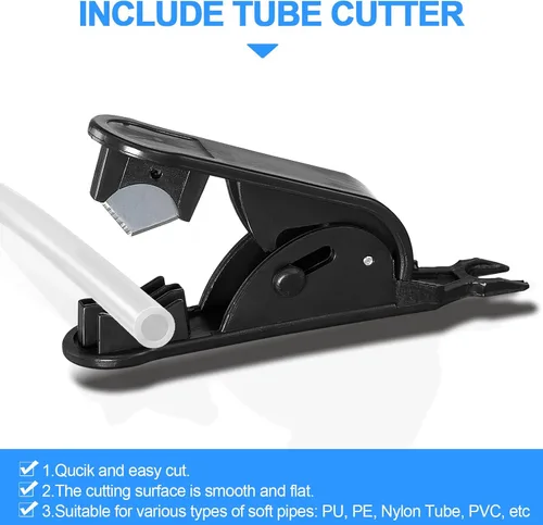 Miniatura 5 de Tubo de agua O.D.RO de 100 pies de 1/4 de pulgada, tubo certificado NSF para sistema de filtro de purificador de agua RO (ósmosis inversa), manguera