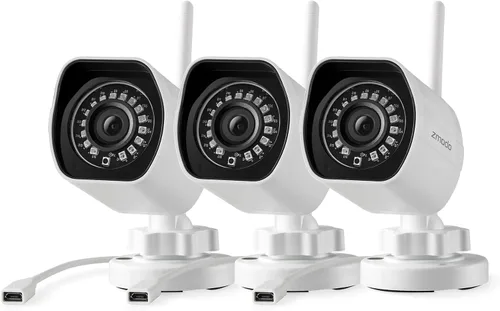 Miniatura 11 de Zmodo Cámara de seguridad inalámbrica para exteriores (paquete de 2), sistema de cámara de seguridad para el hogar Full HD de 1080p, funciona