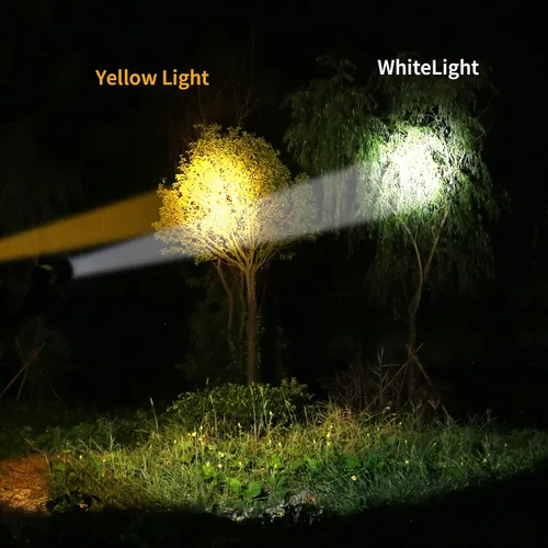 Miniatura 8 de Superbright Linterna LED de Mano Reflector Linterna Potente Luz de Búsqueda Linterna Recargable por USB con Función de Banco de Energía Luz