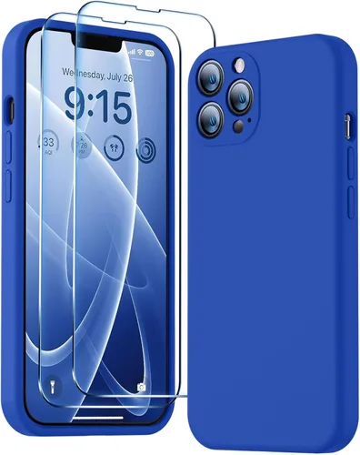 Miniatura 20 de BossKiss Funda compatible con iPhone 13 Pro, silicona de alta calidad mejorada [protección de cámara] [2 protectores de pantalla]