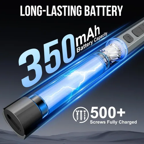 Miniatura 4 de STREBITO Destornillador eléctrico, juego de destornilladores de precisión 144 en 1, 120 puntas magnéticas, almacenamiento organizado y portabilidad