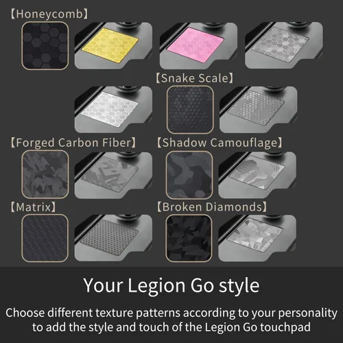 Miniatura 3 de Luck&Link Protector de Touchpad para Legion Go, Película Protectora de Textura Adhesiva para Trackpads de Legion Go, Película de Textura de Alta